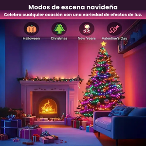 🎄 ¡Haz Brillar tu Navidad con las Luces Smart LED! ✨ Controla la Magia desde tu Móvil